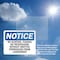 Signmission No Hunting Fishing Or Trespassing Without OSHA Notice Sign, Plastic, 10in W x 7in L, 2PK OS-2PACK-NS-P-710-L-14664 - alternate 6